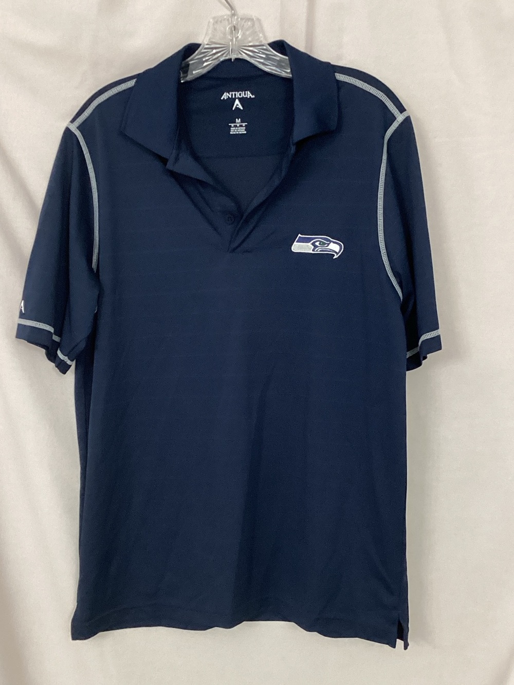Antigua Navy Seattle Seahawks Polo with Contrast Piping